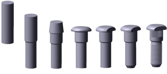 hot forging bolt process